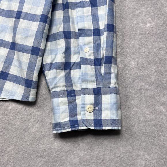 Vineyard Vine Shirt Mens X-Large Blue Plaid Slim Longshore Button Up Long Sleeve - Picture 9 of 13